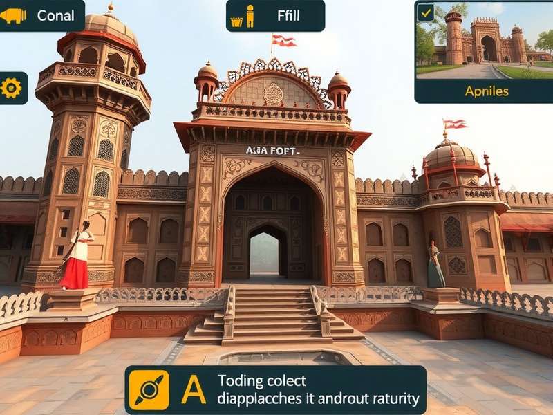 Agra Fort Adventure technical features and user interface