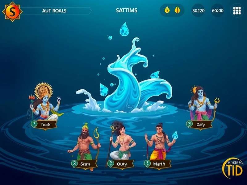 Character roster from Krishna Tide Master showing mythological figures