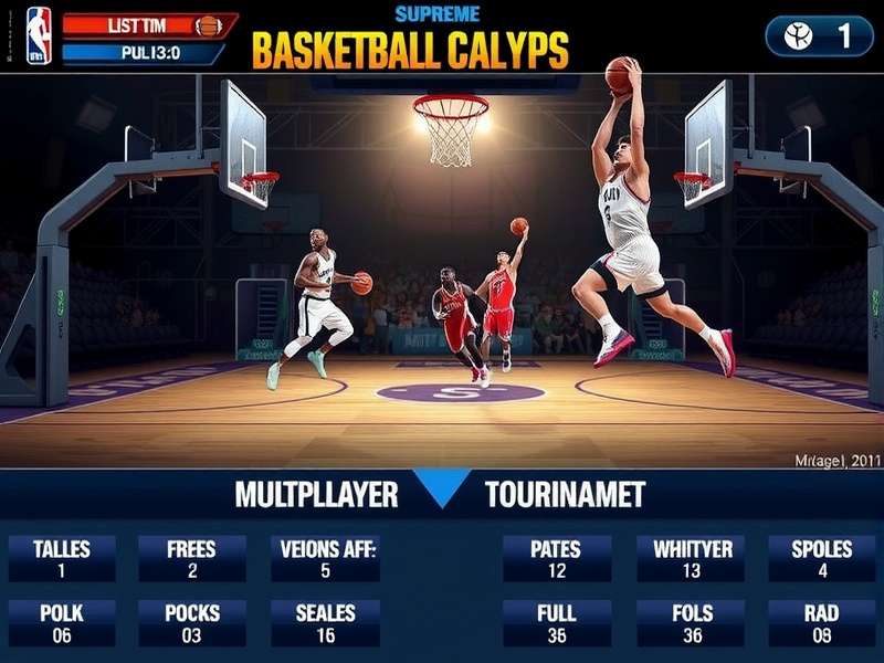 Multiplayer Tournament Mode Slam Dunk Supreme multiplayer tournament interface