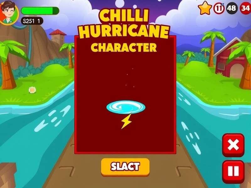 Chilli Hurricane Run character selection screen