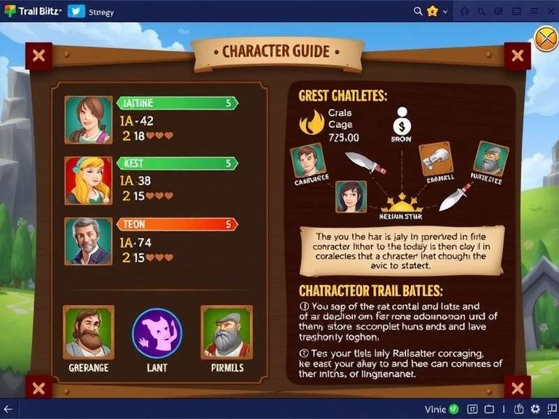 Mythical Trail Blitz character selection screen