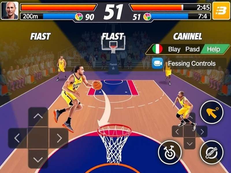 Slam Dunk Supreme Gameplay Slam Dunk Supreme gameplay screenshot showing intense basketball action