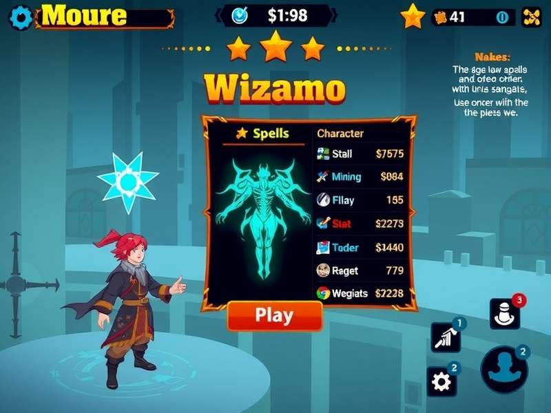 Dash Wizard Dynamo gameplay screenshot showing magical combat