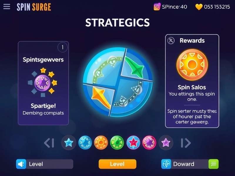 Spin Surge Maestro visual design and interface elements