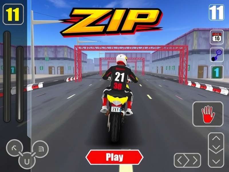 Zip Motorcycle Mania Gameplay Controls