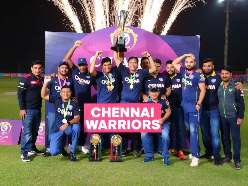 Chennai Warriors Championship Trophies Chennai Warriors trophy collection display