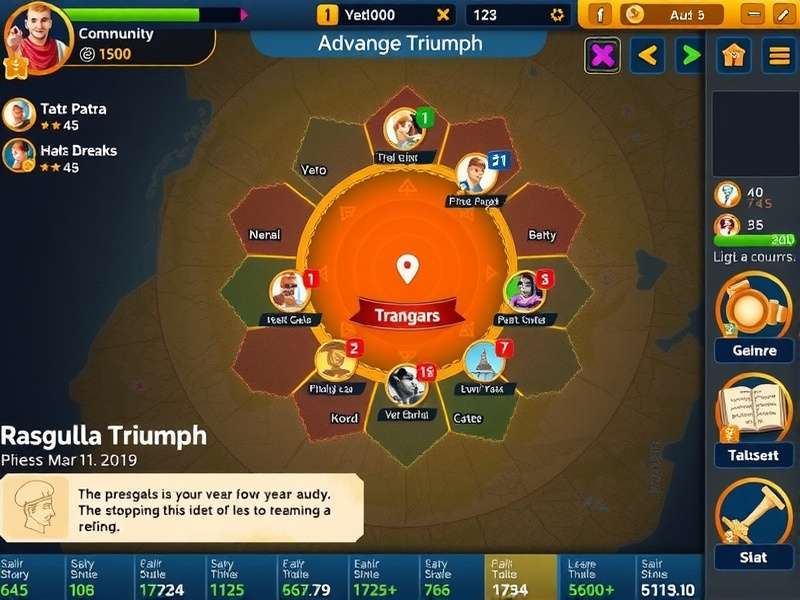 Rasgulla Triumph gameplay screenshot showing strategic elements