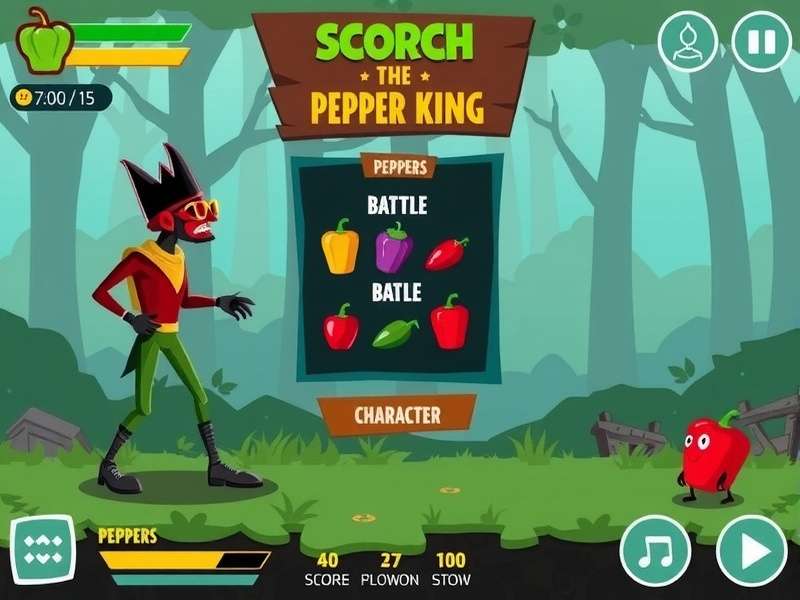Scorch Pepper King character selection screen