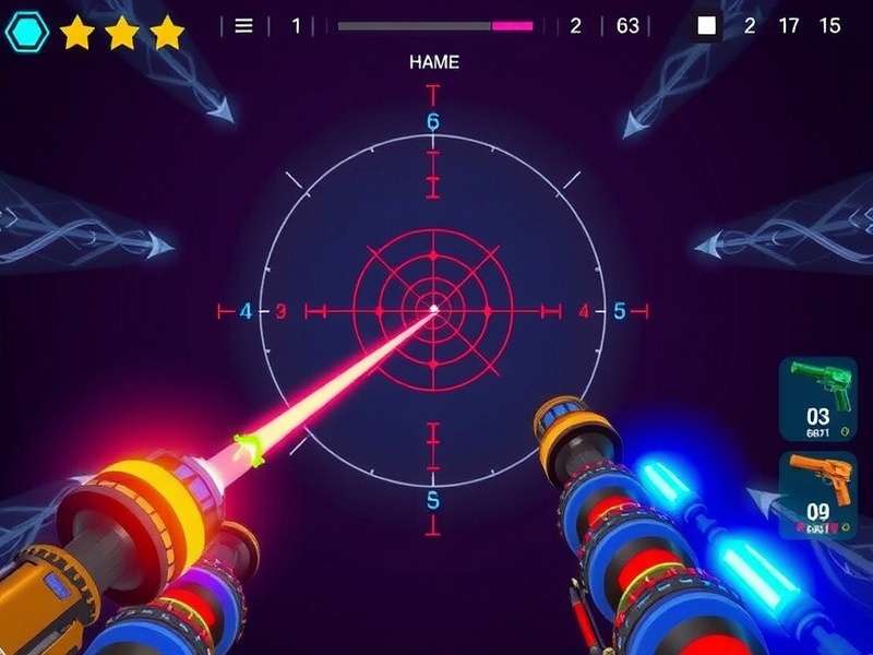 Gauss Gun Glory magnetic field visualization and aiming interface