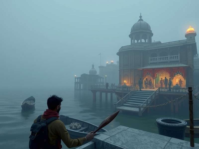 Banaras Trekker character interaction scene