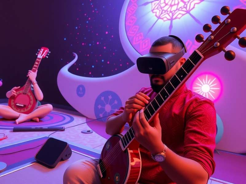 Cultural Collaboration in Game Development Sitar Dreams VR development team collaborating with musicians
