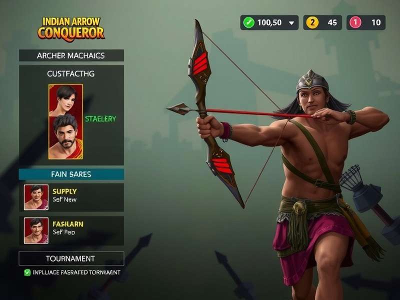 Indian Arrow Conqueror Gameplay Indian Arrow Conqueror gameplay screenshot showing archery mechanics