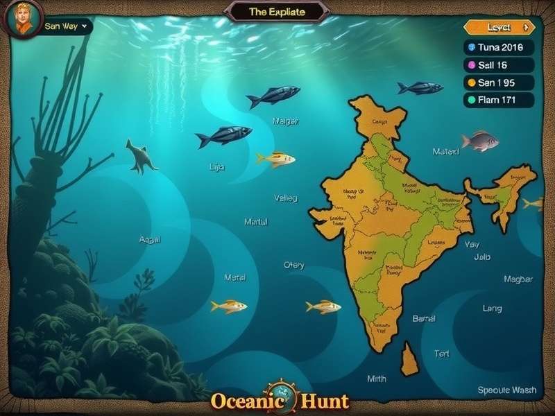 Oceanic Treasure Hunt - Underwater Exploration Oceanic Treasure Hunt gameplay screenshot showing underwater exploration