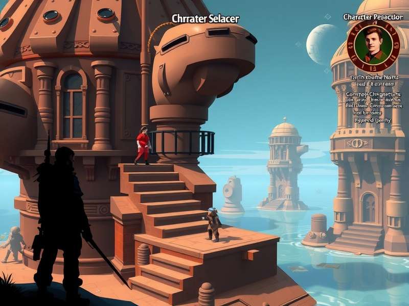 Vada Splendid Voyager gameplay screenshot showing character exploration