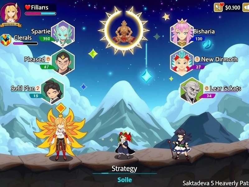 Saktadeva S Heavenly Path gameplay screenshot showing celestial environments