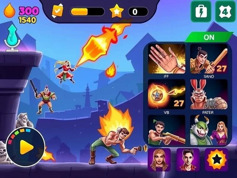 Desi Superhot Frenzy gameplay screenshot showing vibrant colors and action