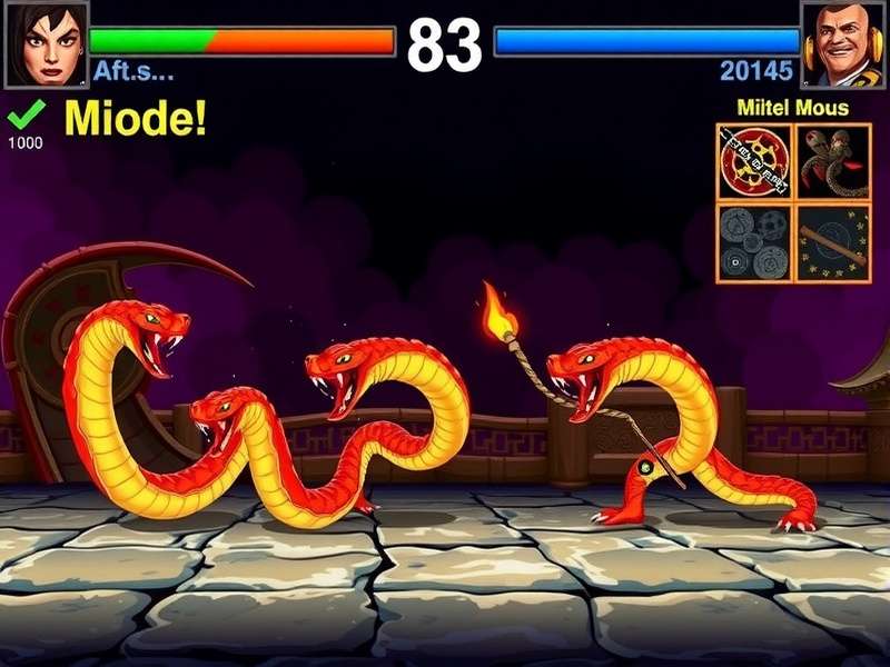 Snake Fighter different game modes selection screen