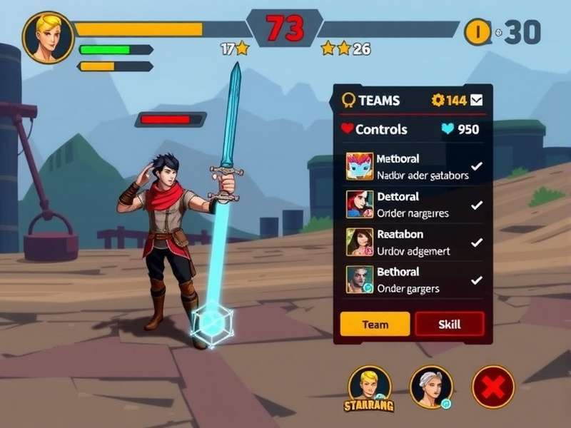 Combat Interface in Masala Hero Elite Masala Hero Elite combat interface showing skill controls