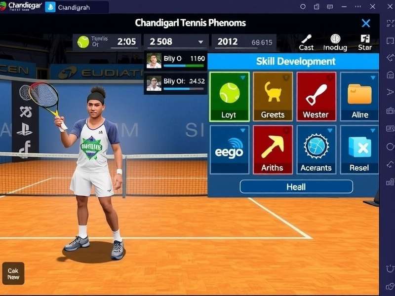 Character Customization in Chandigarh Tennis Phenoms Chandigarh Tennis Phenoms character customization interface