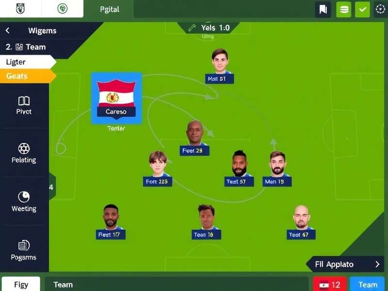 Tactical Interface in FIFA Manager Wizard Emperor FIFA Manager Wizard Emperor tactical interface