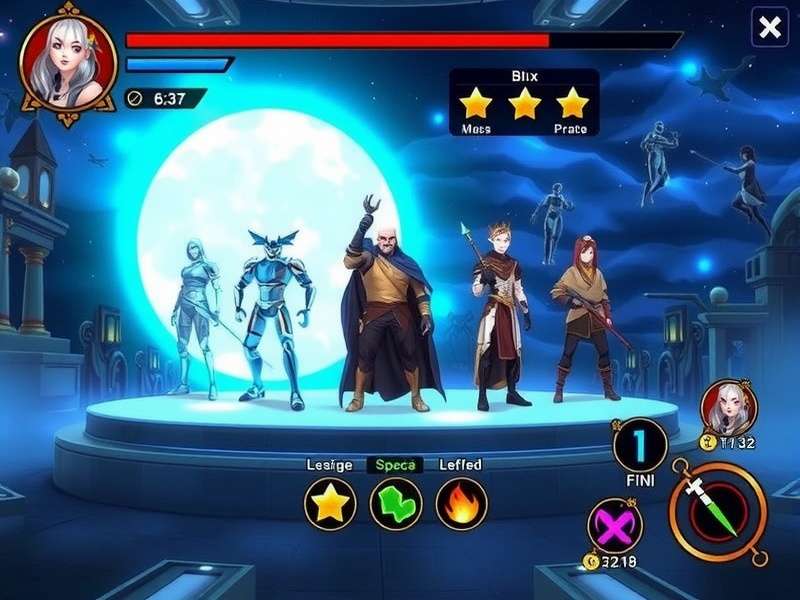 Star Anise Universe gameplay screenshot showing character selection