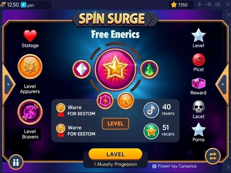 Spin Surge Maestro level progression and reward system