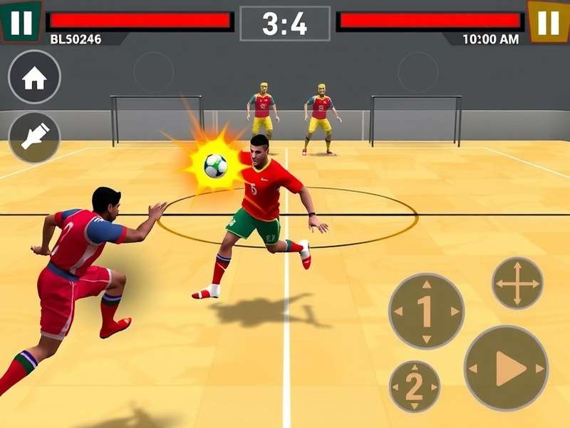 Bharat Handball Titan Gameplay Bharat Handball Titan gameplay screenshot showing intense handball action