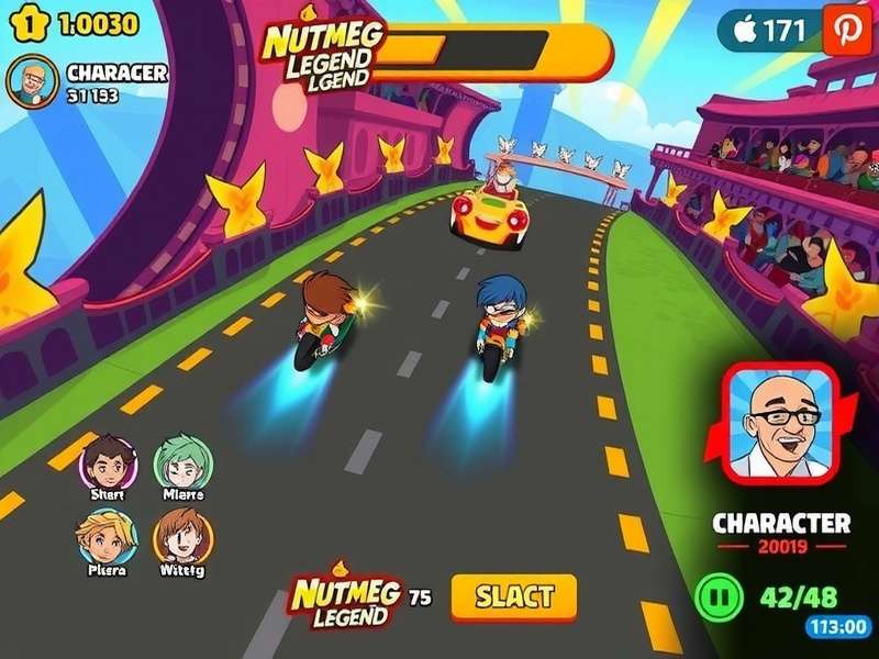 Nutmeg Dash Legend esports tournament scene with enthusiastic audience