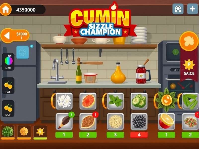 Multiplayer Competition in Cumin Sizzle Champion Cumin Sizzle Champion multiplayer competition screen