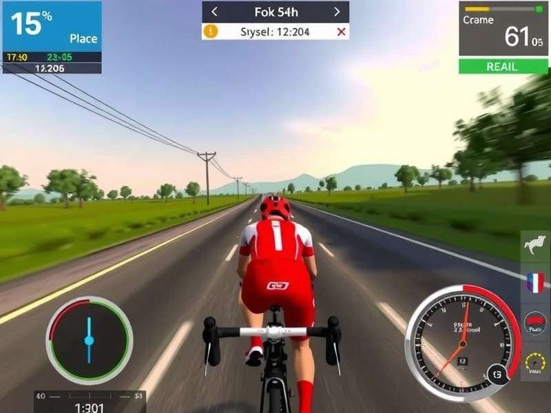 Swaraj Cycling Legend Elite gameplay showing cyclist on Indian road