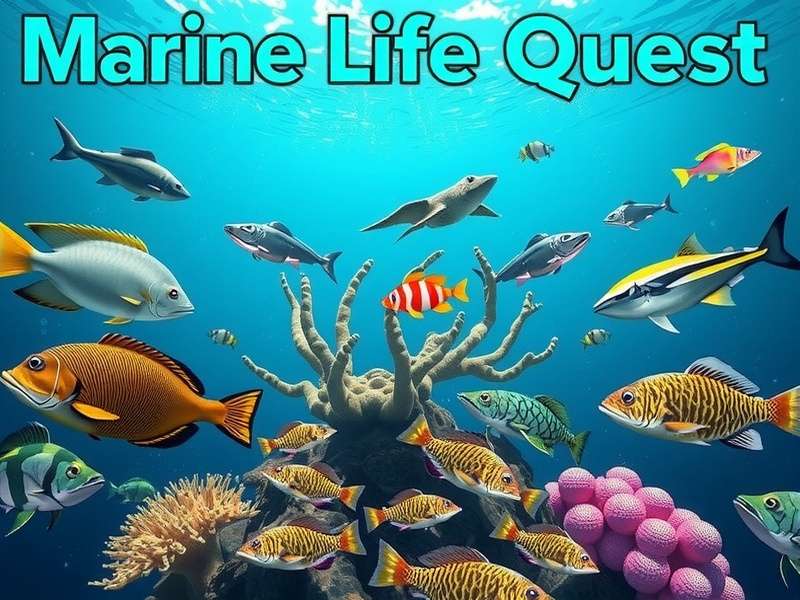 Marine Life Quest gameplay showing underwater exploration