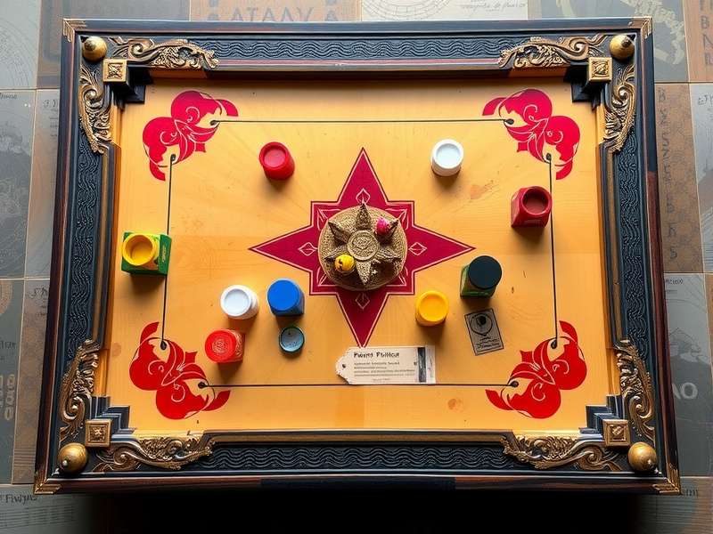 Traditional Carrom Board Design Historical carrom board