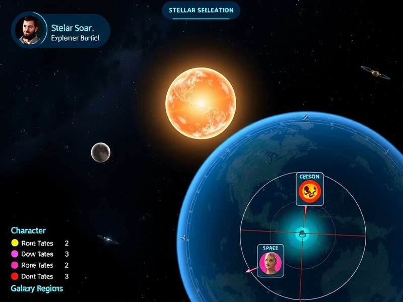 Stellar Soar - Character and Faction Selection Stellar Soar character selection screen