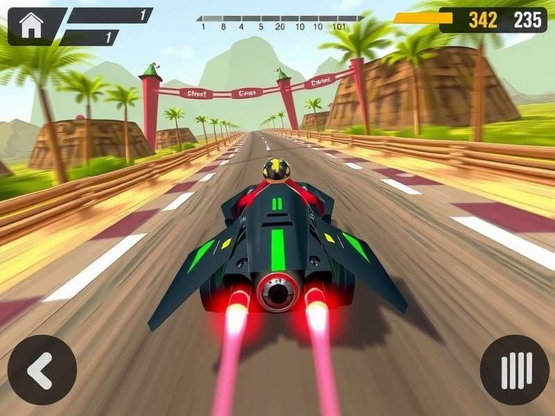 Turbo Glider Goa Dominator racing strategy illustration