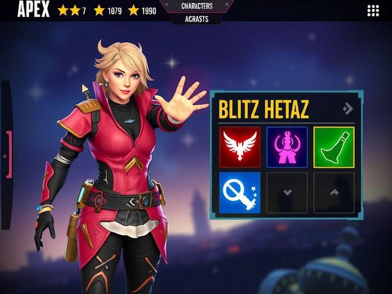 Apex Blitz Hero Character Roster Apex Blitz Hero character selection screen