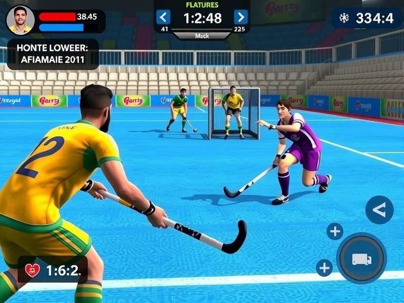 Master Hockey India feature showcase with multiple gameplay elements