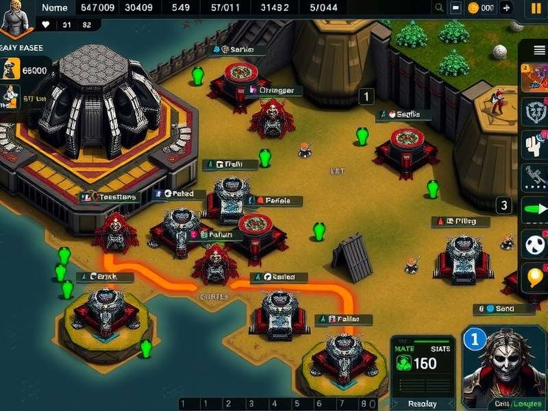 Predator Siege Secret Base Gameplay Predator Siege Secret Base gameplay screenshot showing base construction and unit management