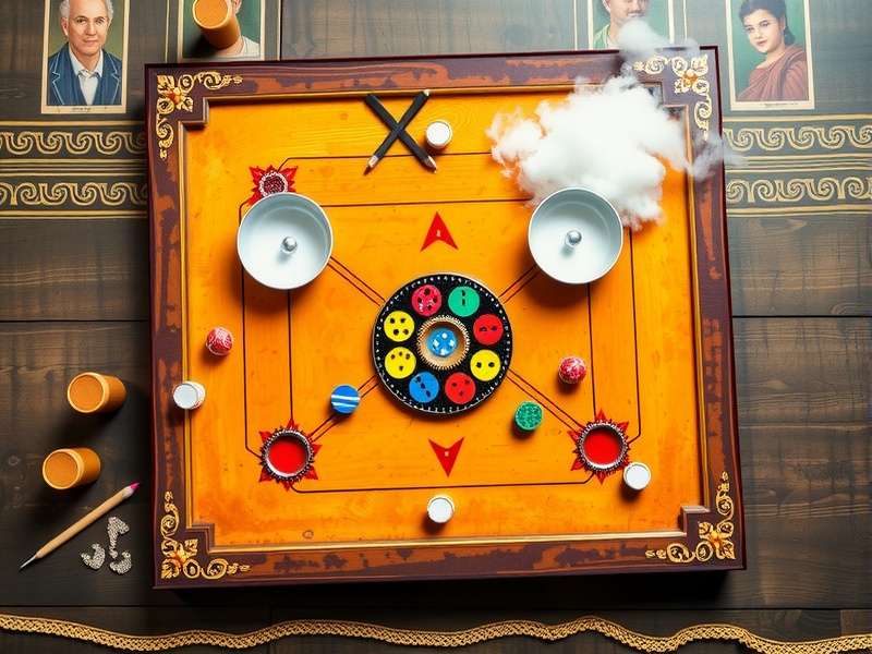 Carrom Turbo Star Game Rules Illustration Carrom Turbo Star rule diagram
