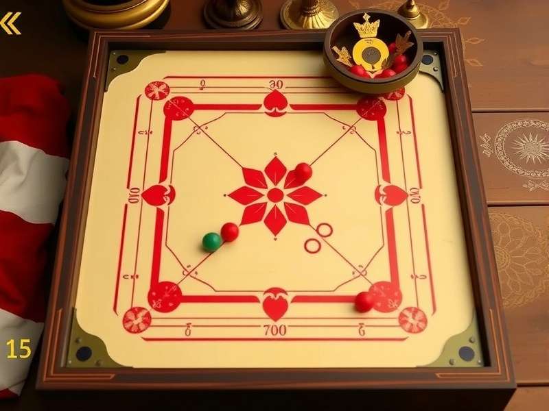 Carrom Turbo Star Game Board Carrom Turbo Star board setup