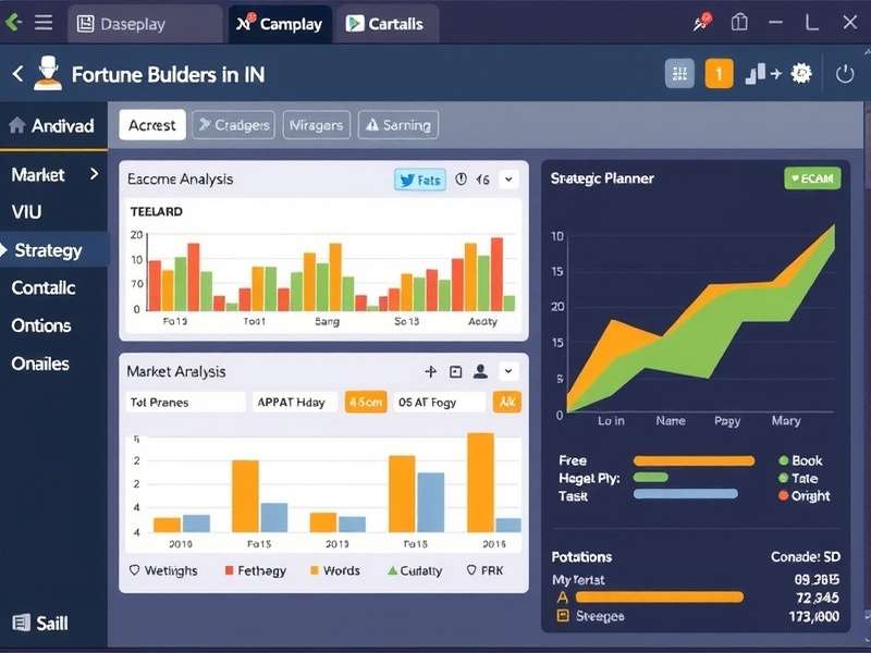 Fortune Builders IN Market Analysis Interface Market analysis screen in Fortune Builders IN