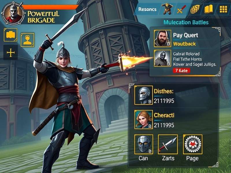 Golconda Powerful Brigade Multiplayer Battle Golconda Powerful Brigade multiplayer battle scene