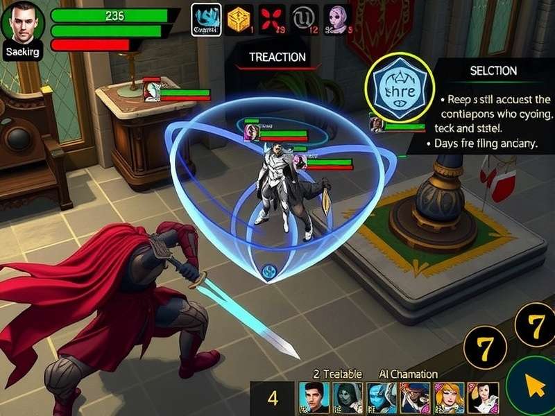 Saffron Siege Champions battle gameplay showing strategic elements