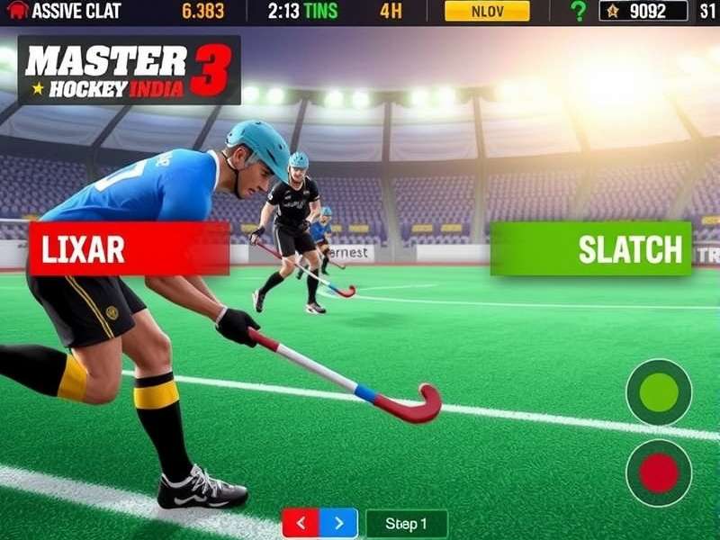 Master Hockey India tournament scene with competitive gameplay