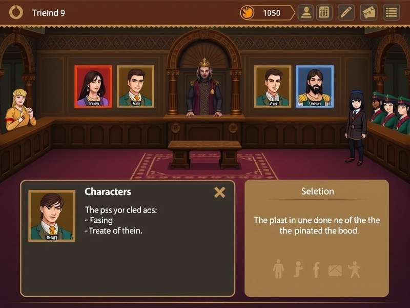 Varanasi Court Hero character selection screen