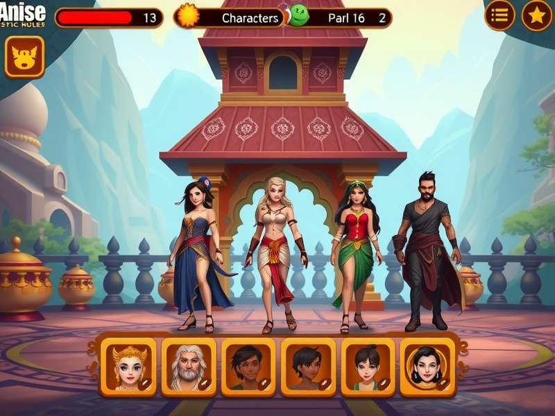 Anise Mystic Ruler gameplay screenshot showing character customization