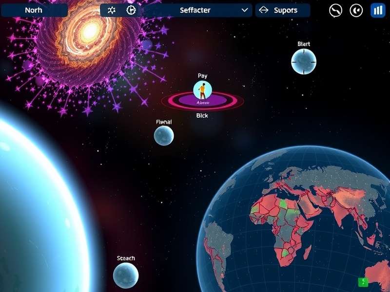 Stellar Soar - Space Exploration Gameplay Stellar Soar gameplay screenshot showing space exploration