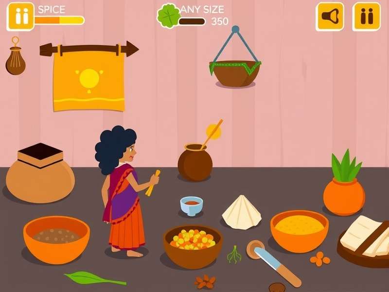Mysore Masala Quest Gameplay Mysore Masala Quest gameplay screenshot showing spice collection