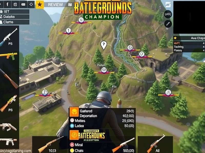 PUBG Platinum Champion 4 gameplay screenshot showing intense battle action