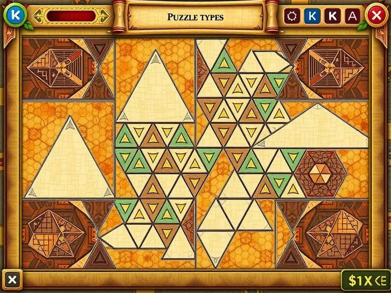 Triangular Mysteries Unveiled Features Triangular Mysteries Unveiled feature showcase with multiple puzzle types