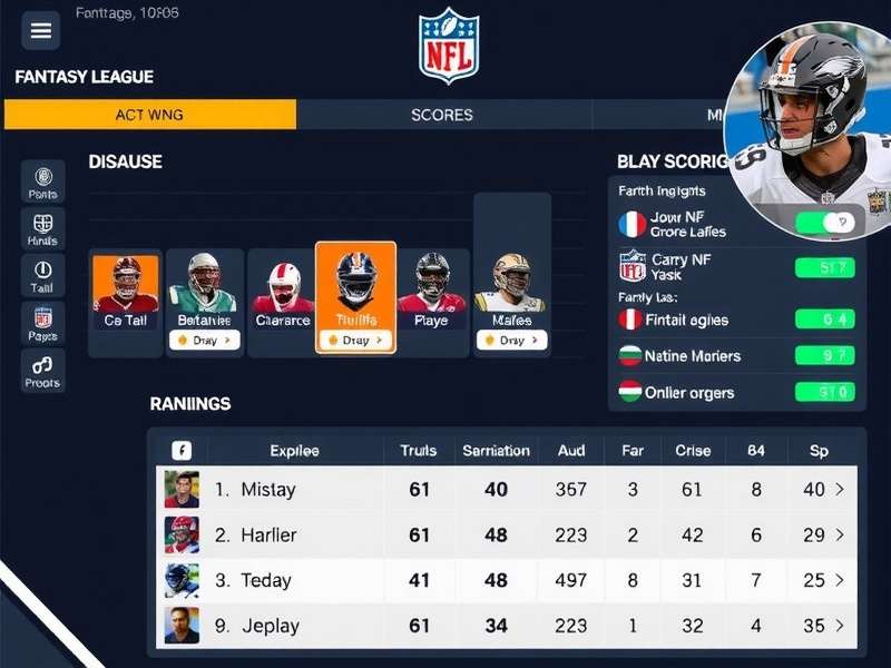 NFL India Fantasy League Dashboard Interface